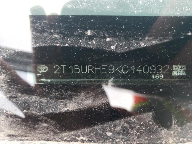 2019 TOYOTA COROLLA L - 2T1BURHE9KC140932