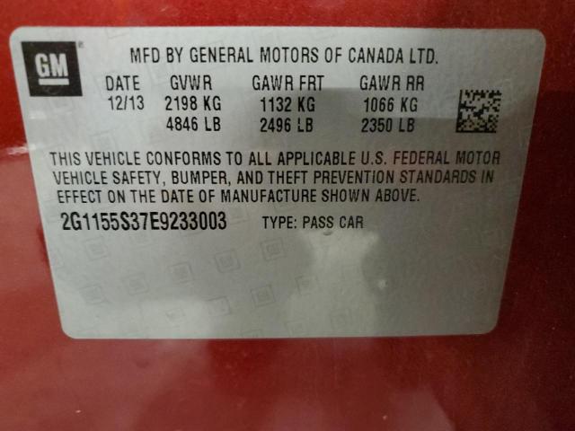 2G1155S37E9233003 | 2014 CHEVROLET IMPALA LTZ