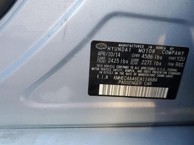 KMHEC4A46EA114684 | 2014 HYUNDAI SONATA HYB