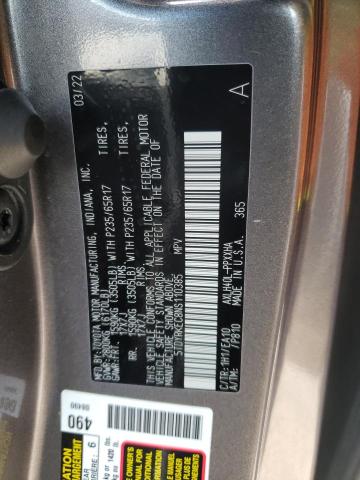 5TDYRKEC8NS110385 | 2022 Toyota sienna xle