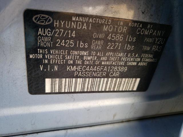 KMHEC4A46FA128389 | 2015 HYUNDAI SONATA HYB