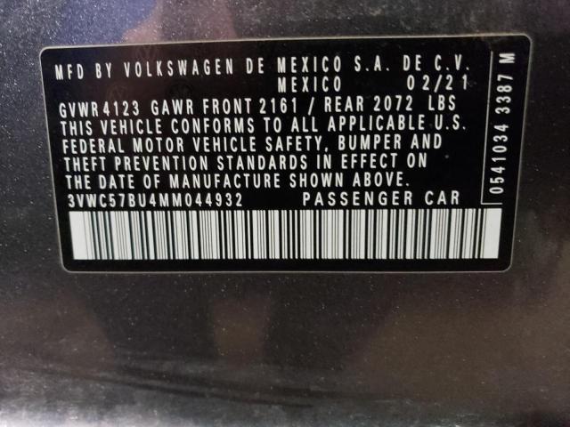 2021 VOLKSWAGEN JETTA S - 3VWC57BU4MM044932