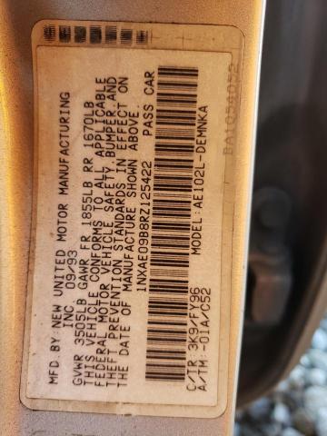 1994 Toyota Corolla Le VIN: 1NXAE09B8RZ125422 Lot: 80255123