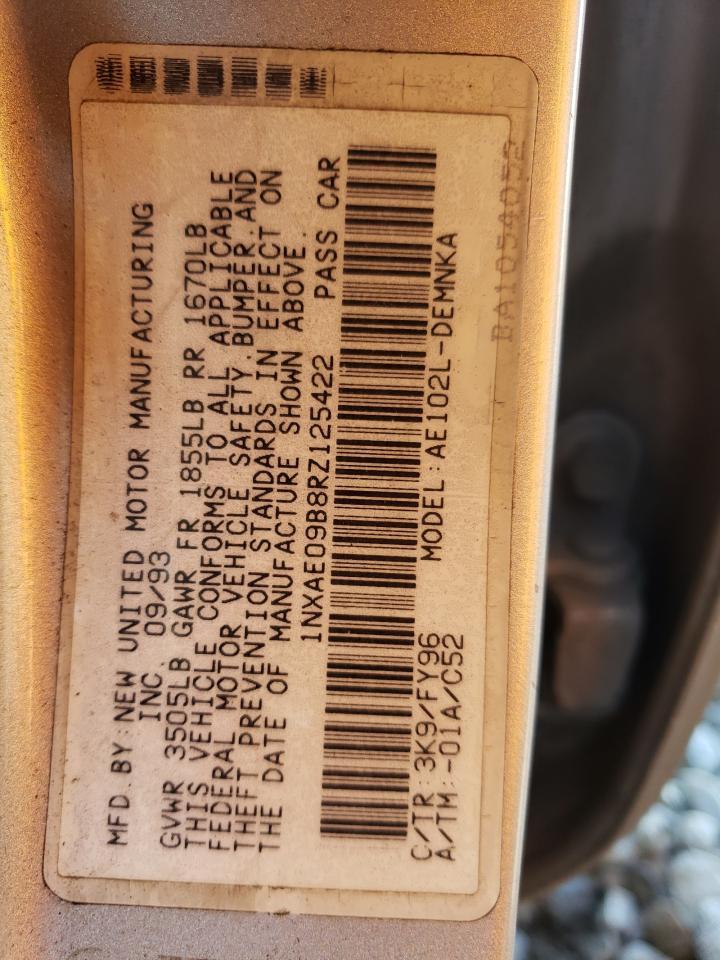 1NXAE09B8RZ125422 1994 Toyota Corolla Le