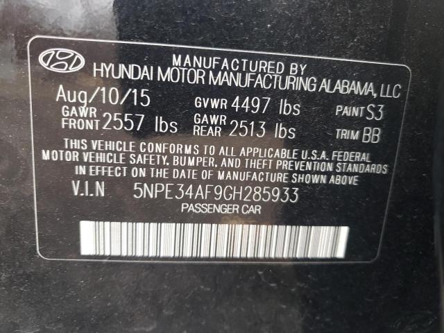 5NPE34AF9GH285933 | 2016 HYUNDAI SONATA SPO