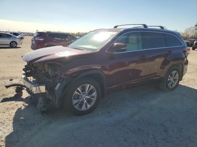 VIN 5TDKKRFH0ES021472 2014 Toyota Highlander, Xle no.1