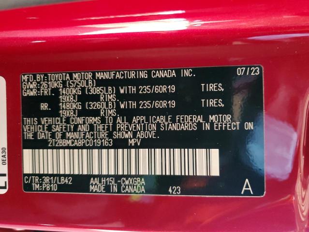 2023 LEXUS RX 350H BA - 2T2BBMCA8PC019163