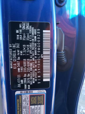 5XYRHDLF9MG069289 | 2021 KIA SORENTO EX