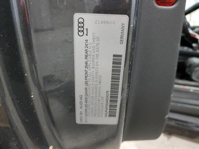 2018 Audi S5 Premium Plus VIN: WAUP4AF58JA024275 Lot: 81572383