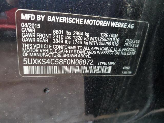 VIN 5UXKS4C58F0N08872 2015 BMW X5, Xdrive35D no.12