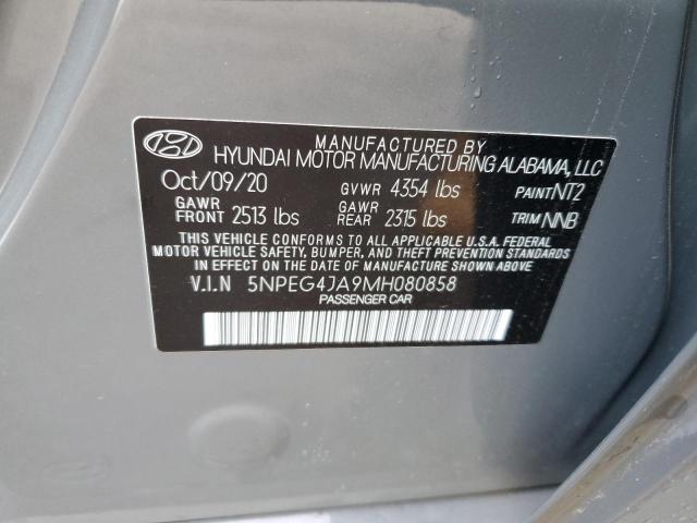 2021 Hyundai Sonata Se VIN: 5NPEG4JA9MH080858 Lot: 80292963