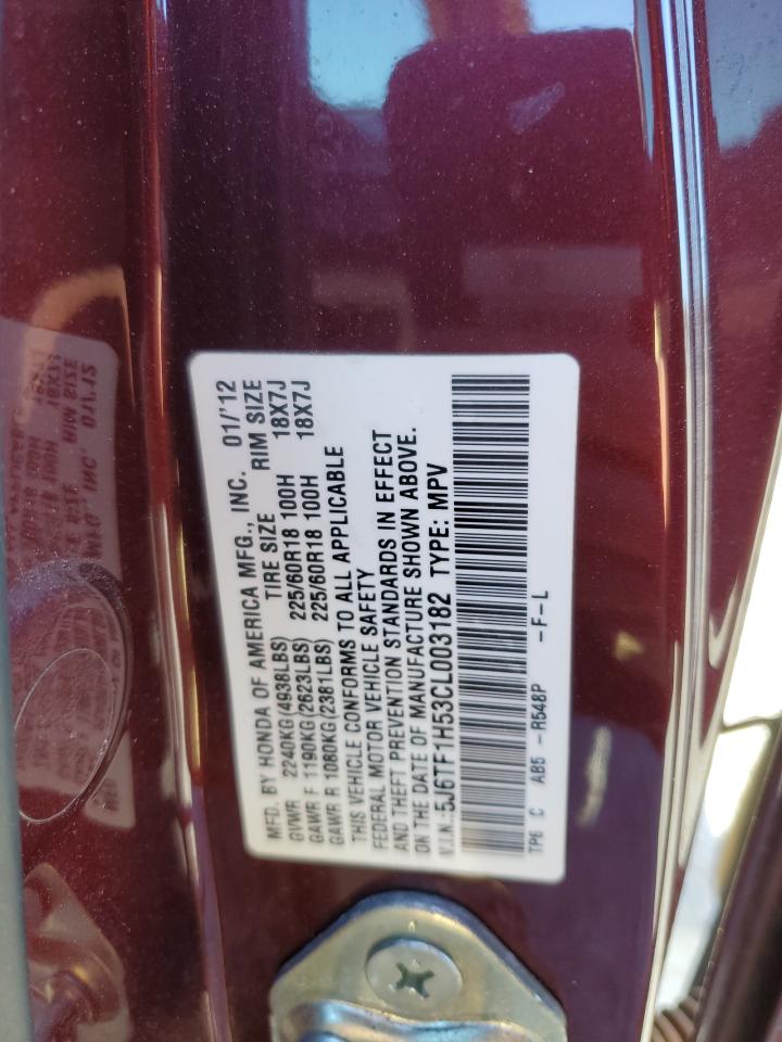 5J6TF1H53CL003182 2012 Honda Crosstour Exl