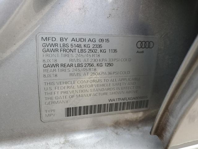 VIN WA1TFAFLXGA009855 2016 Audi A4, Premium no.12