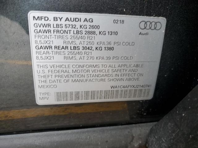 WA1C4AFYXJ2140741 2018 AUDI SQ5 - Image 13