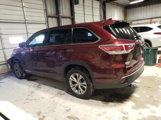 VIN 5TDZKRFHXES008016 2014 Toyota Highlander, LE no.2