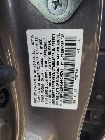 19XFB2F82FE239241 | 2015 HONDA CIVIC EX