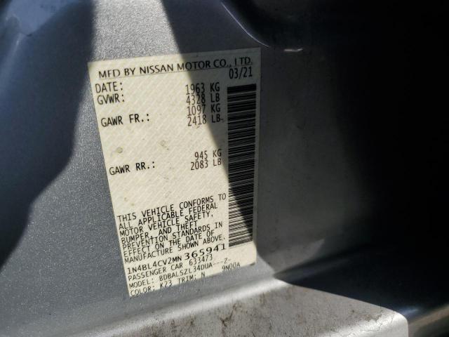 2021 NISSAN ALTIMA SR - 1N4BL4CV2MN365941