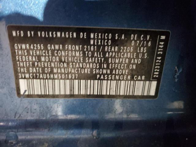 2017 VOLKSWAGEN GOLF SPORT - 3VWC17AU5HM501637