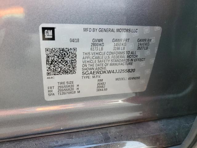 2018 BUICK ENCLAVE AV - 5GAERDKW4JJ255820