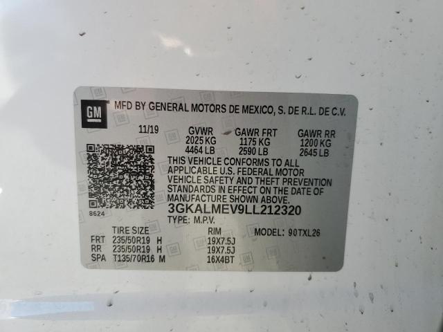 3GKALMEV9LL212320 | 2020 GMC TERRAIN SL