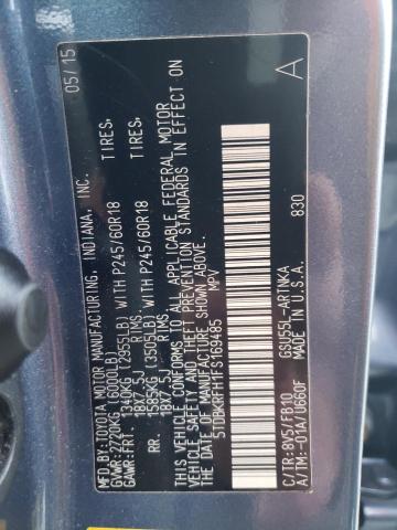 VIN 5TDBKRFH1FS169485 2015 Toyota Highlander, LE no.14