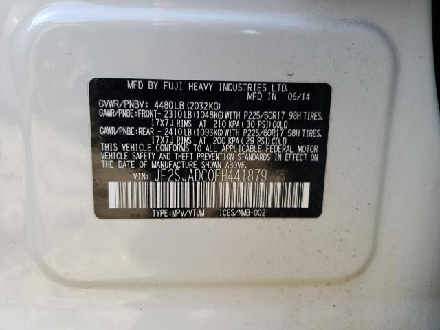 JF2SJADC0FH441879 | 2015 SUBARU FORESTER 2