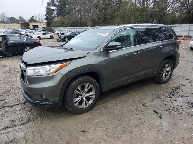 VIN 5TDKKRFH4FS041712 2015 Toyota Highlander, Xle no.1