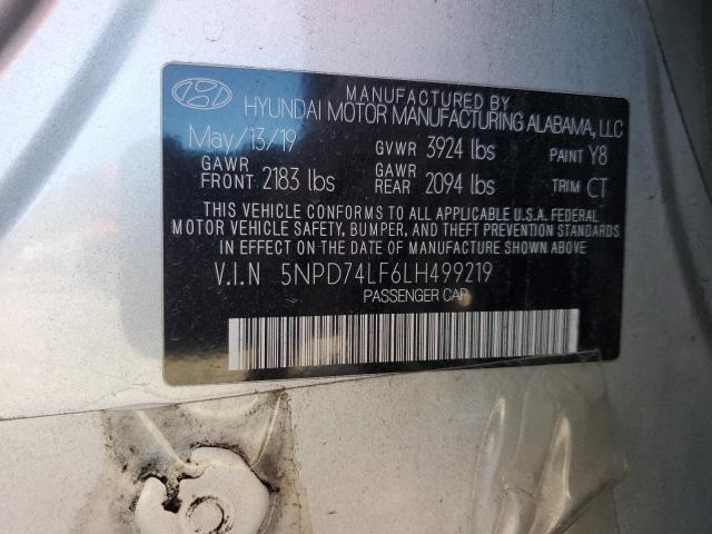 5NPD74LF6LH499219 | 2020 HYUNDAI ELANTRA SE