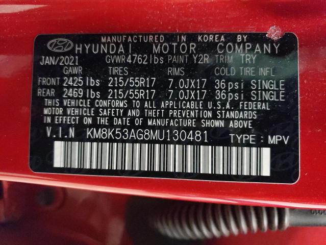2021 HYUNDAI KONA ULTIM - KM8K53AG8MU130481