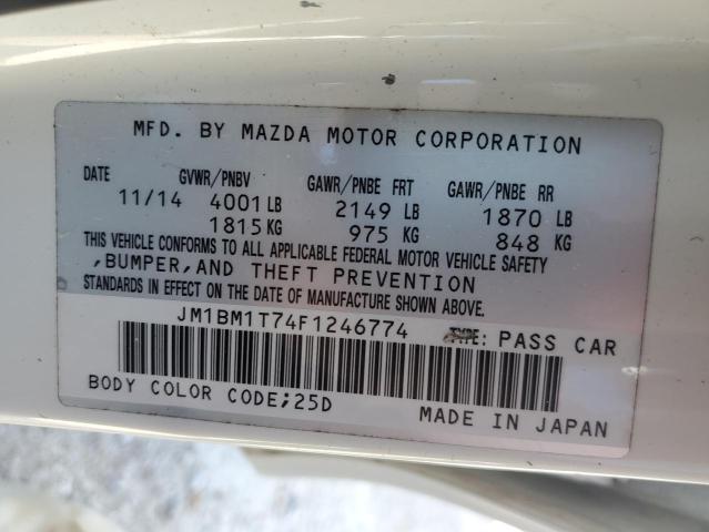 JM1BM1T74F1246774 | 2015 MAZDA 3 SV