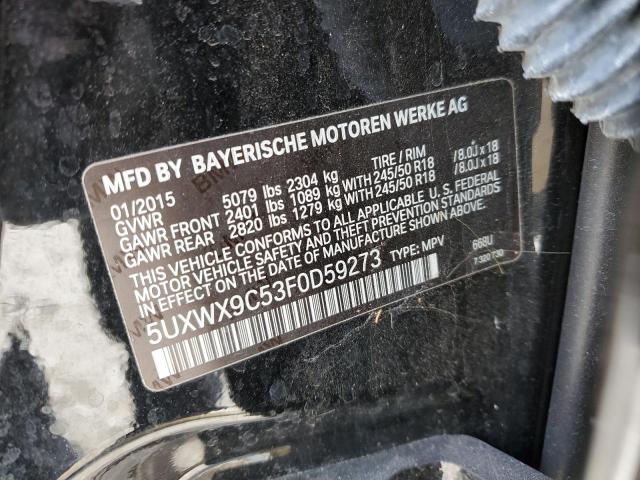 2015 BMW X3 28I - 5UXWX9C53F0D59273