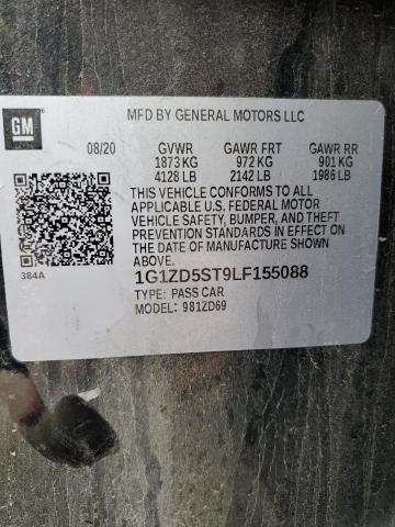 2020 Chevrolet Malibu Fwd Lt VIN: 1G1ZD5ST9LF155088 Lot: 43227766