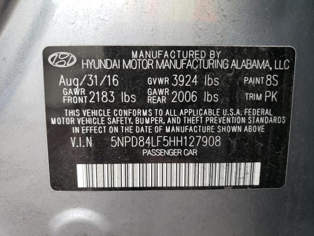 2017 HYUNDAI ELANTRA SE - 5NPD84LF5HH127908