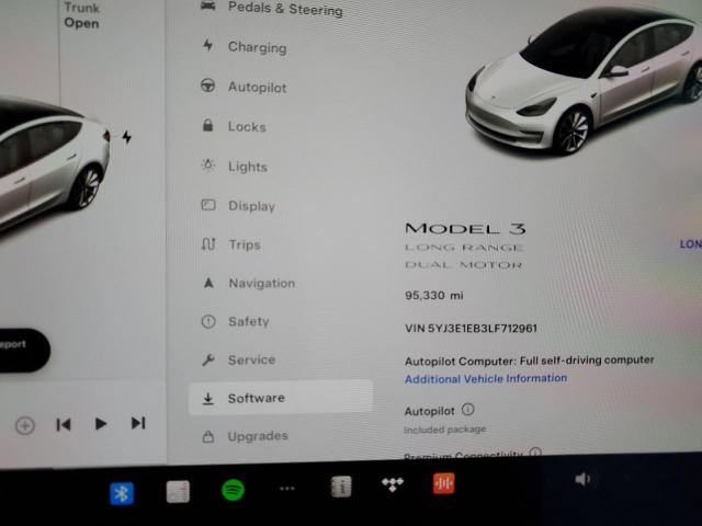 5YJ3E1EB3LF712961 | 2020 TESLA MODEL 3