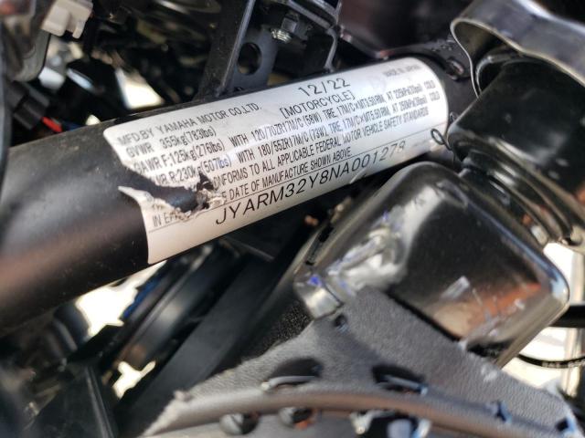 2022 YAMAHA MT07 C JYARM32Y8NA001278