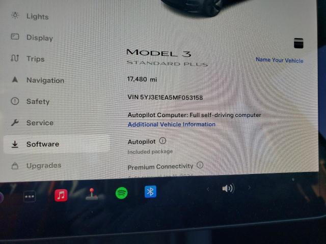 5YJ3E1EA5MF053158 | 2021 TESLA MODEL 3