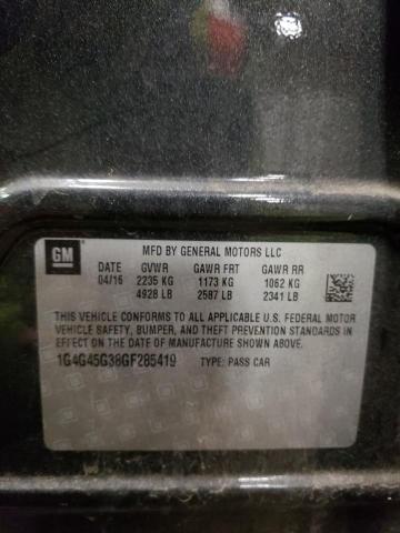 2016 BUICK LACROSSE S - 1G4G45G38GF285419
