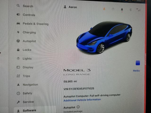 5YJ3E1EA5JF071025 | 2018 TESLA MODEL 3