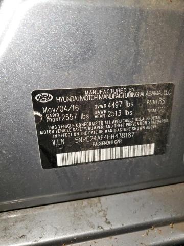 5NPE24AF4HH438187 | 2017 HYUNDAI SONATA SE