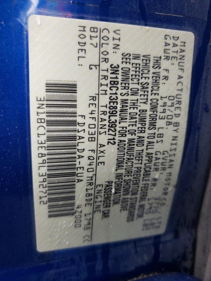 3N1BC13E89L392712 2009 Nissan Versa S