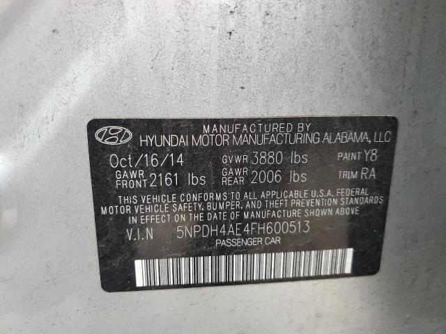 5NPDH4AE4FH600513 | 2015 HYUNDAI ELANTRA SE