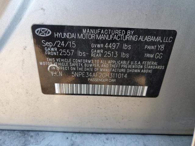 5NPE34AF2GH311014 | 2016 HYUNDAI SONATA SPO