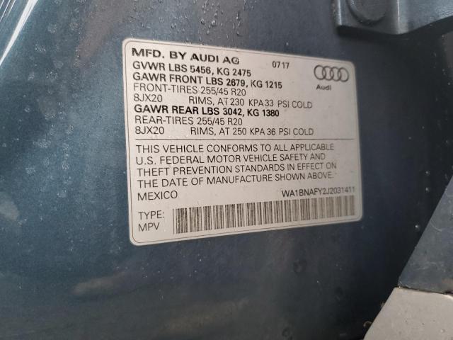 WA1BNAFY2J2031411 2018 AUDI Q5 - Image 14