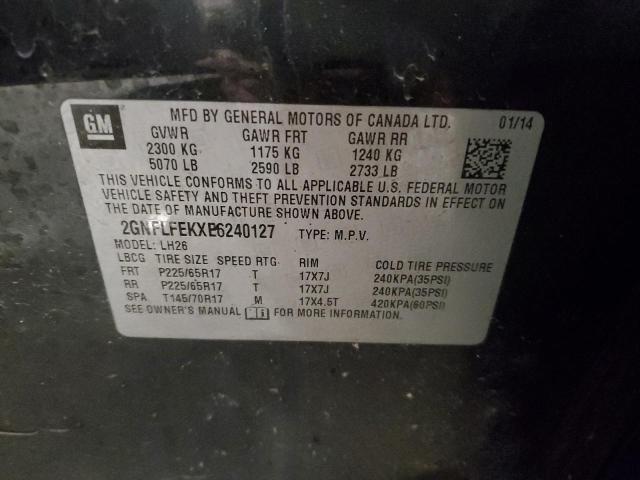 2GNFLFEKXE6240127 | 2014 CHEVROLET EQUINOX LT