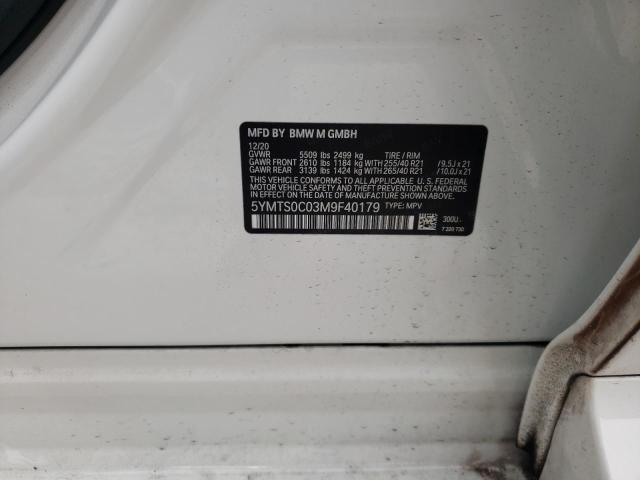2021 BMW X3 M COMPE - 5YMTS0C03M9F40179