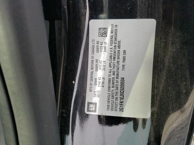 2G1FK1EJXC9209504 2012 Chevrolet Camaro 2Ss