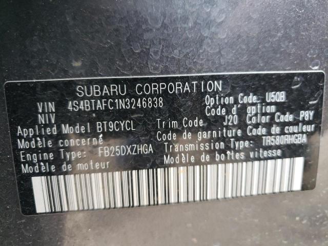 4S4BTAFC1N3246838 | 2022 SUBARU OUTBACK WI