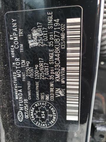 2019 HYUNDAI TUCSON LIM - KM8J3CA48KU877194