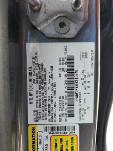 3FA6P0K93ER110670 | 2014 FORD FUSION TIT