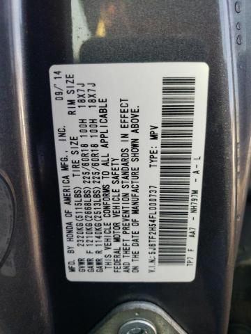 5J6TF2H54FL000737 | 2015 HONDA CROSSTOUR